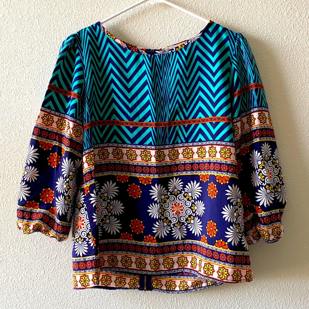 Unique Printed Top